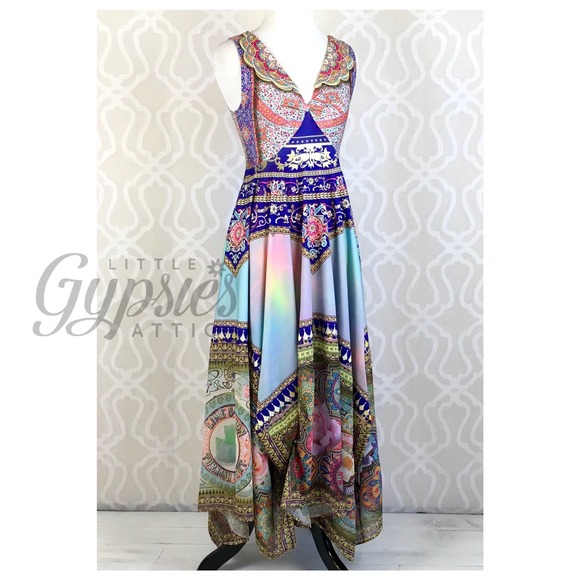 Antique Rainbow Unicorn Maxi Dress - Picture 3 of 16